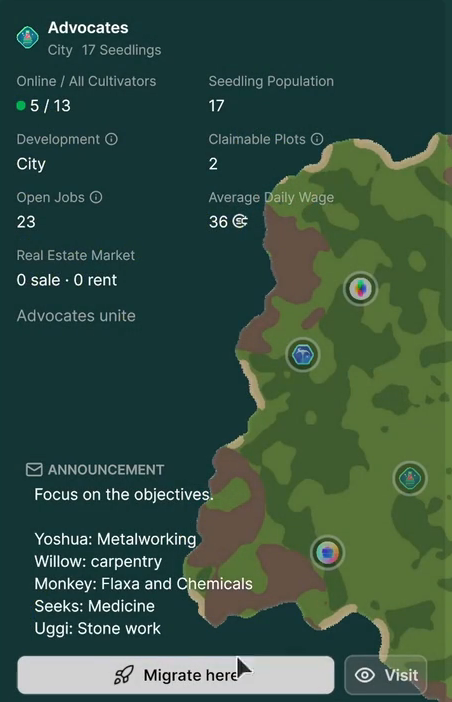 selected society details